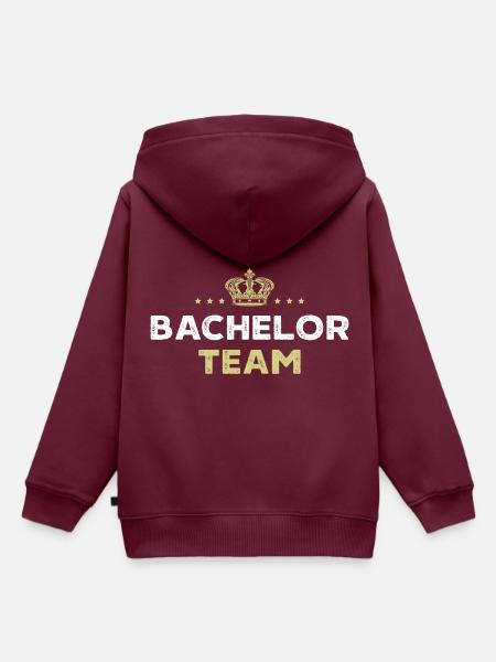 Bachelor Team - Kinder Premium Organic Hoodie - Burgunderrot