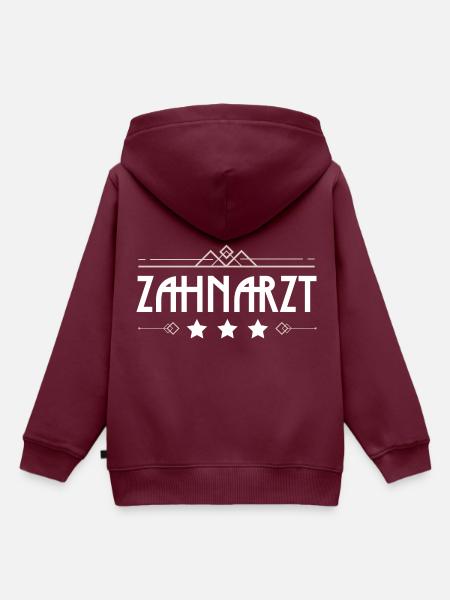 Zahnarzt Beruf - Kinder Premium Organic Hoodie - Burgunderrot