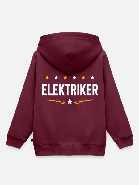 Elektriker Beruf - Kinder Premium Organic Hoodie - Burgunderrot