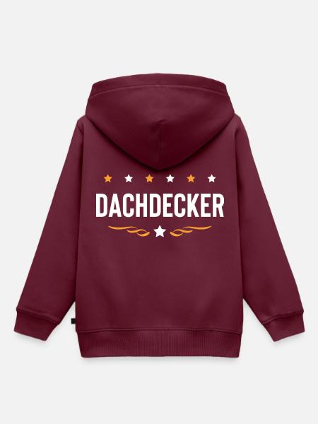 Dachdecker Beruf - Kinder Premium Organic Hoodie - Burgunderrot