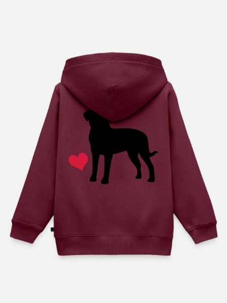 Rottweiler - Kinder Premium Organic Hoodie - Burgunderrot
