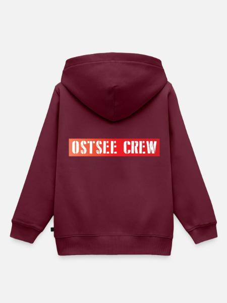 Ostsee Crew - Kinder Premium Organic Hoodie - Burgunderrot