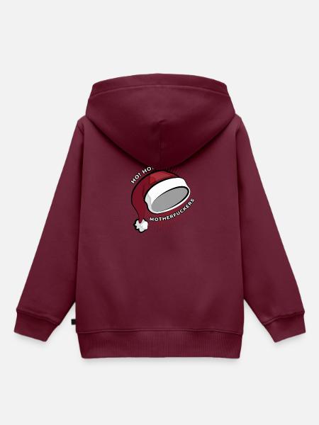 weihnachtsmütze - Kinder Premium Organic Hoodie - Burgunderrot