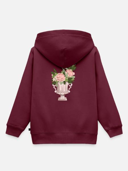 Rosensträussen - Kinder Premium Organic Hoodie - Burgunderrot