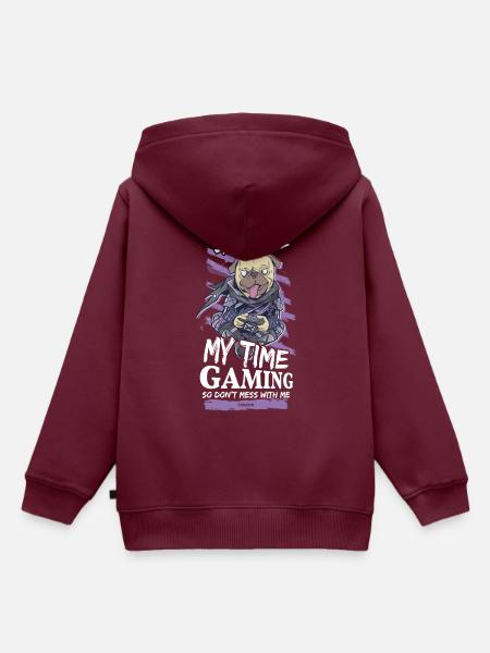 Gaming - Kinder Premium Organic Hoodie - Burgunderrot