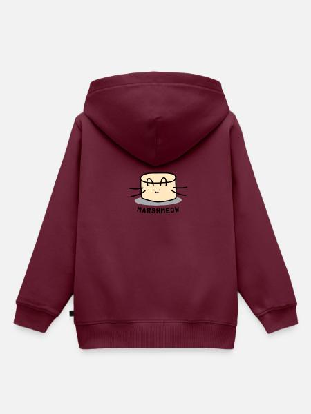Marshmeow - Kinder Premium Organic Hoodie - Burgunderrot