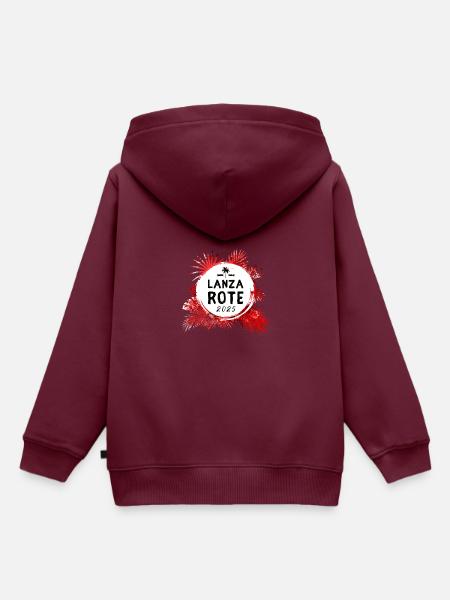 Lanzarote 2025 Bunt - Kinder Premium Organic Hoodie - Burgunderrot