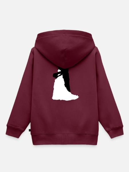 brautpaar 22 - Kinder Premium Organic Hoodie - Burgunderrot