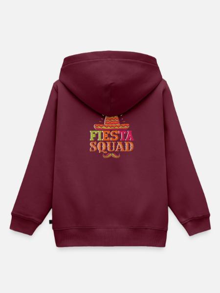 Fiesta Squad - Kinder Premium Organic Hoodie - Burgunderrot