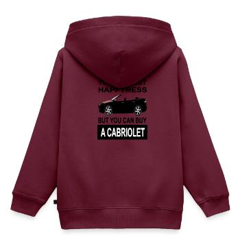 Cabriolet fahren Cabrio Fahrer Cabrio Spruch Auto - Kinder Premium Organic Hoodie - Burgunderrot - Hinten - AI Model Kid Female (0cm)