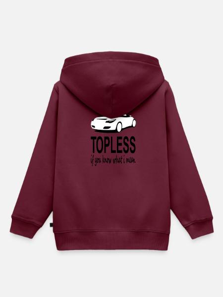 Cabrio fahren Cabriolet cooler Spruch Cabriofahrer - Kinder Premium Organic Hoodie - Burgunderrot