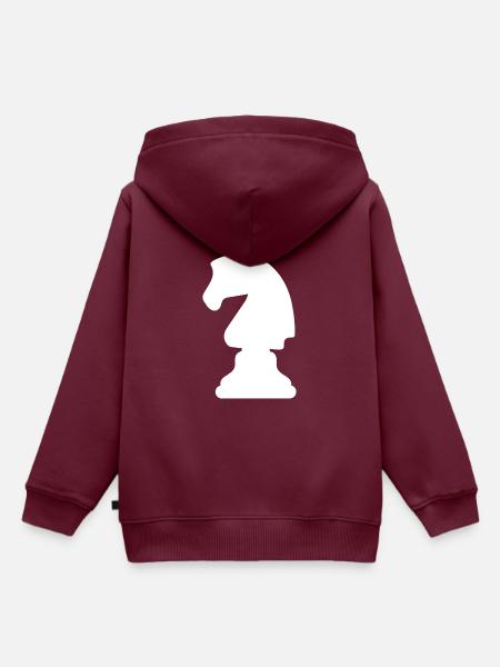 Springer - Kinder Premium Organic Hoodie - Burgunderrot
