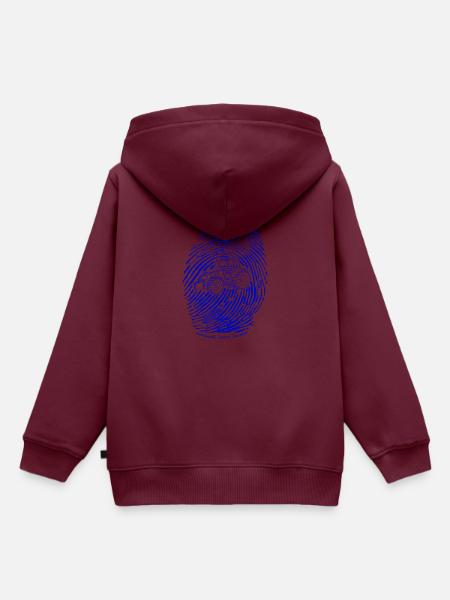 natural born farmer Landwirt t-shirt poloshirt ink - Kinder Premium Organic Hoodie - Burgunderrot