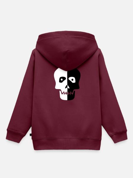 coole - Kinder Premium Organic Hoodie - Burgunderrot
