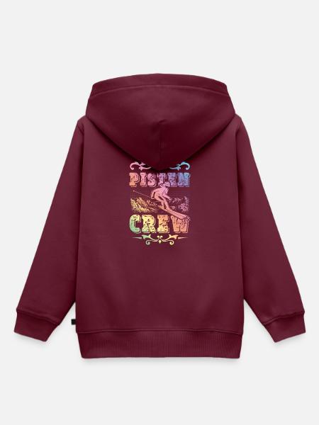 Pisten Crew - Kinder Premium Organic Hoodie - Burgunderrot