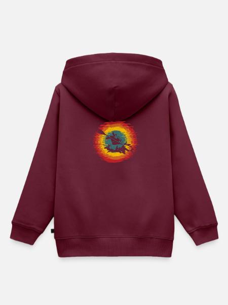 Kayak - Kinder Premium Organic Hoodie - Burgunderrot
