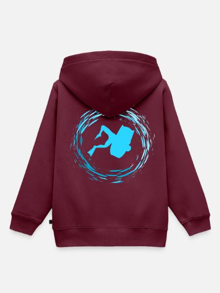 Bodyboard - Kinder Premium Organic Hoodie - Burgunderrot