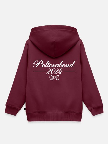 Polterabend 2024 - Kinder Premium Organic Hoodie - Burgunderrot
