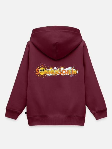 Sonnenschein - Kinder Premium Organic Hoodie - Burgunderrot
