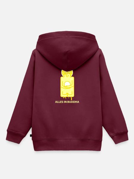 Alles in Butter - Kinder Premium Organic Hoodie - Burgunderrot