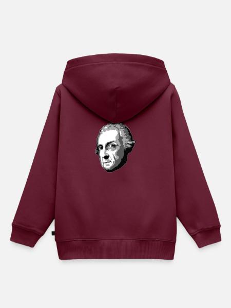 Friedrich II - Kinder Premium Organic Hoodie - Burgunderrot