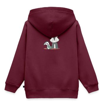 Niedliche Waldkreatur - Kinder Premium Organic Hoodie - Burgunderrot - Hinten - AI Model Kid Female (0cm)