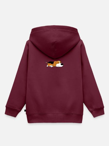 Snowpy - Kinder Premium Organic Hoodie - Burgunderrot