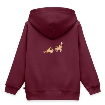 Hände Hände Süßigkeiten Familie Addams kühlen Graf - Kinder Premium Organic Hoodie - Burgunderrot - Hinten - AI Model Kid Female (0cm)