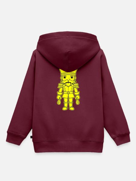 Nussknacker Weihnachten - Kinder Premium Organic Hoodie - Burgunderrot