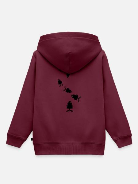 Gamer stuhl gaming - Kinder Premium Organic Hoodie - Burgunderrot