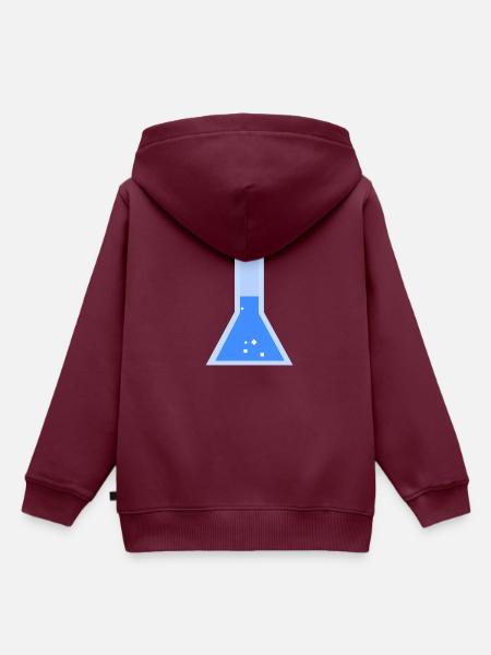 Clip - flask - Kinder Premium Organic Hoodie - Burgunderrot