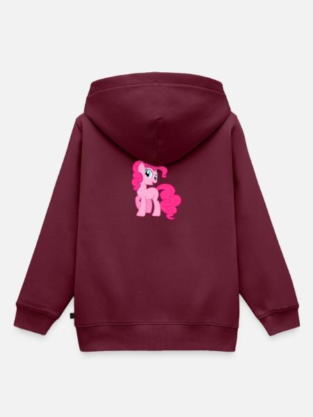 Funny Pony - Kinder Premium Organic Hoodie - Burgunderrot