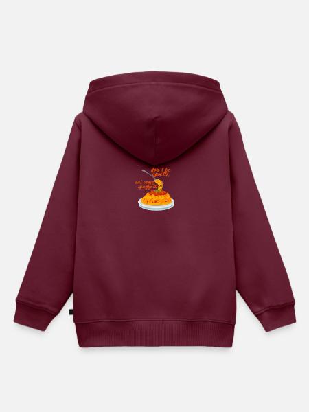 Upsetti Spaghetti - Kinder Premium Organic Hoodie - Burgunderrot