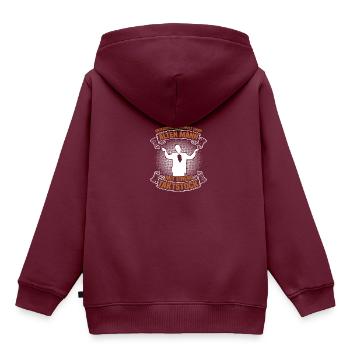 Einen alten Mann Dirigent Chorleiter Dirigenten - Kinder Premium Organic Hoodie - Burgunderrot - Hinten - AI Model Kid Female (0cm)