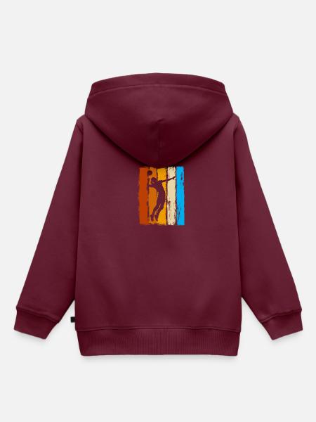 Faustball Faustballerin - Kinder Premium Organic Hoodie - Burgunderrot