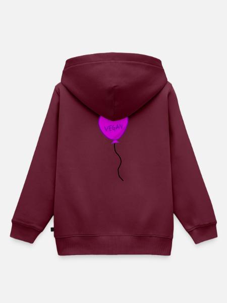 Ballon - Kinder Premium Organic Hoodie - Burgunderrot