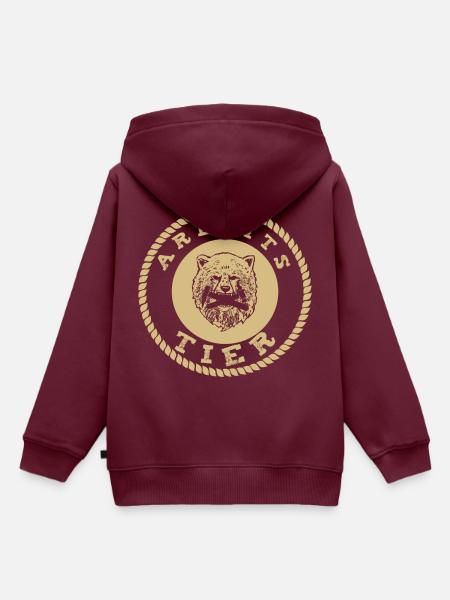 Arbeitstier Werkzeug - Kinder Premium Organic Hoodie - Burgunderrot