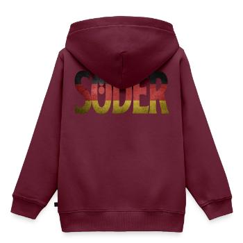 Söder CSU AFD CDU Kanzler 2021 Partei Bundestag - Kinder Premium Organic Hoodie - Burgunderrot - Hinten - AI Model Kid Female (0cm)