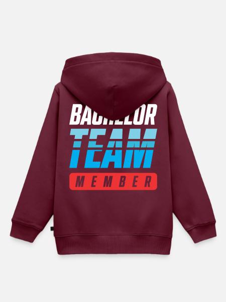 Bachelor Team - Kinder Premium Organic Hoodie - Burgunderrot