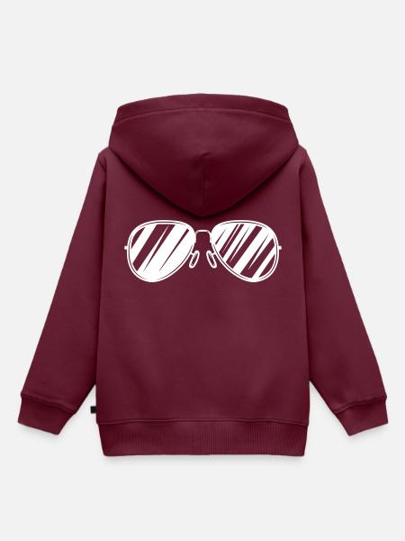 sonnenbrille - Kinder Premium Organic Hoodie - Burgunderrot