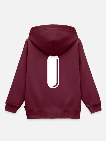 Sauerstoff Tauchen symbol - Kinder Premium Organic Hoodie - Burgunderrot