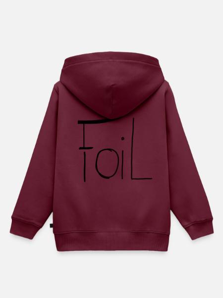 Foil Kiteboard - Kinder Premium Organic Hoodie - Burgunderrot