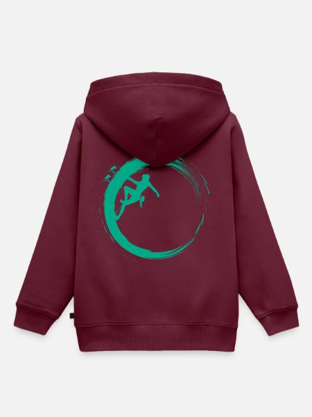 Bouldering - Kinder Premium Organic Hoodie - Burgunderrot