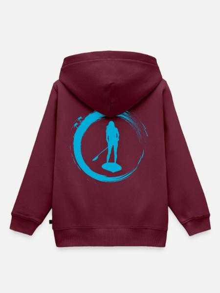 Stand Up Paddle - Kinder Premium Organic Hoodie - Burgunderrot