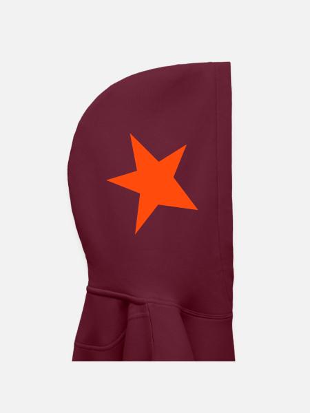 Stern ausgefuellt farbig - Kinder Premium Organic Hoodie - Burgunderrot