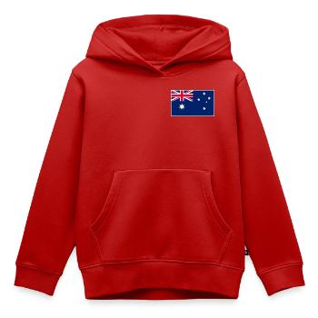 Australia Flag Classic Frame - Kinder Premium Organic Hoodie - Rot - Vorne - AI Model Kid Female (0cm)