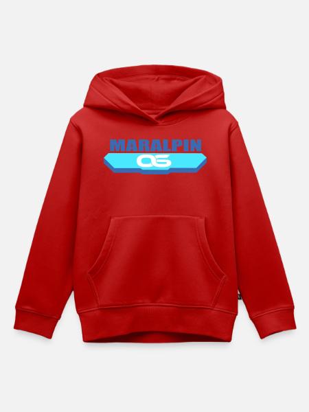 Maralpin-Logo - Kinder Premium Organic Hoodie - Rot