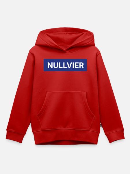 Nullvier Boxlogo - Kinder Premium Organic Hoodie - Rot
