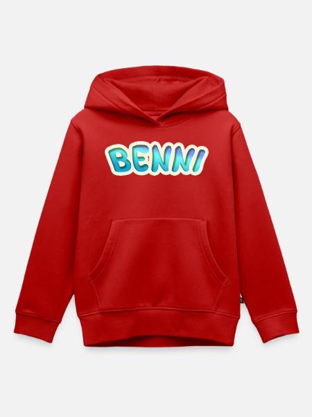 Job Benni - Kinder Premium Organic Hoodie - Rot