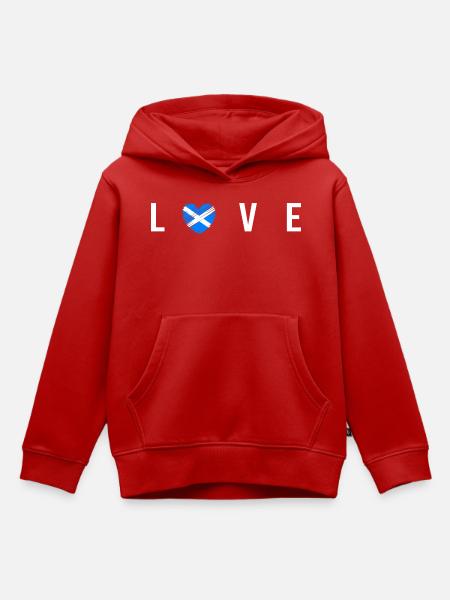 Schottland - Kinder Premium Organic Hoodie - Rot